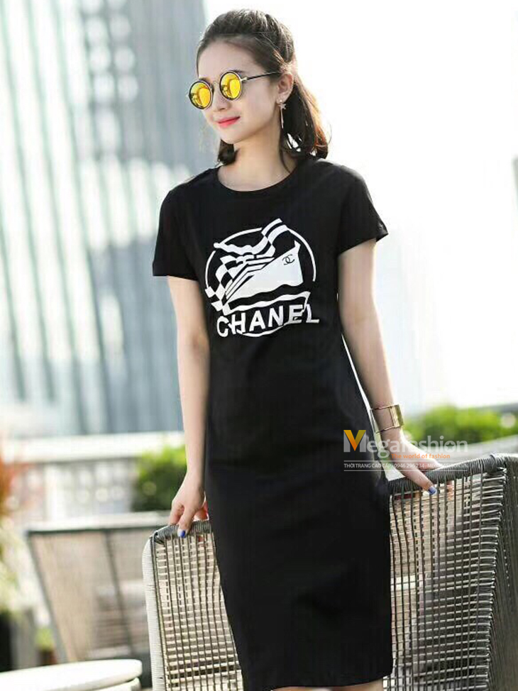 Đầm Chanel Nhũ Túi Len