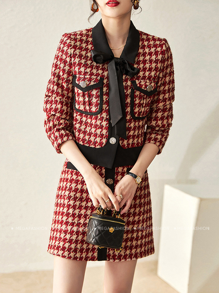 Bộ váy áo dạ tweed đẹp sang giá 980k http://LienFashion.vn/ HỆ THỐNG – lien  fashion